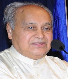 Portrait of Justice Dr. M. Rama Jois, Founder of the Trust.